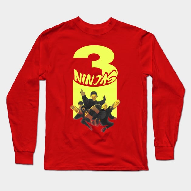 3 Ninjas Long Sleeve T-Shirt by CoolDojoBro